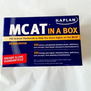 Kaplan MCAT in a Box 700 Science Flashcards Second Edition Open Box
